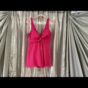 Vibrant One-Piece Flared Swimsuit